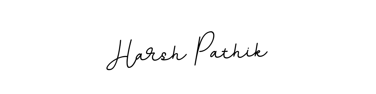 How to make Harsh Pathik name signature. Use BallpointsItalic-DORy9 style for creating short signs online. This is the latest handwritten sign. Harsh Pathik signature style 11 images and pictures png