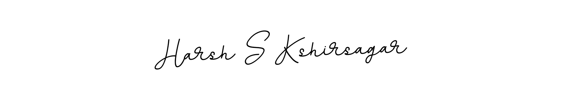 Make a beautiful signature design for name Harsh S Kshirsagar. With this signature (BallpointsItalic-DORy9) style, you can create a handwritten signature for free. Harsh S Kshirsagar signature style 11 images and pictures png