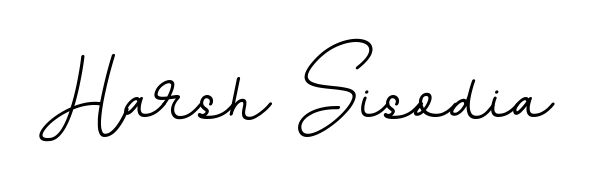 Personalize your online presence with Harsh Sisodia signature rendered in elegant BallpointsItalic-DORy9 font. Great for website footers and blogs. Harsh Sisodia signature style 11 images and pictures png