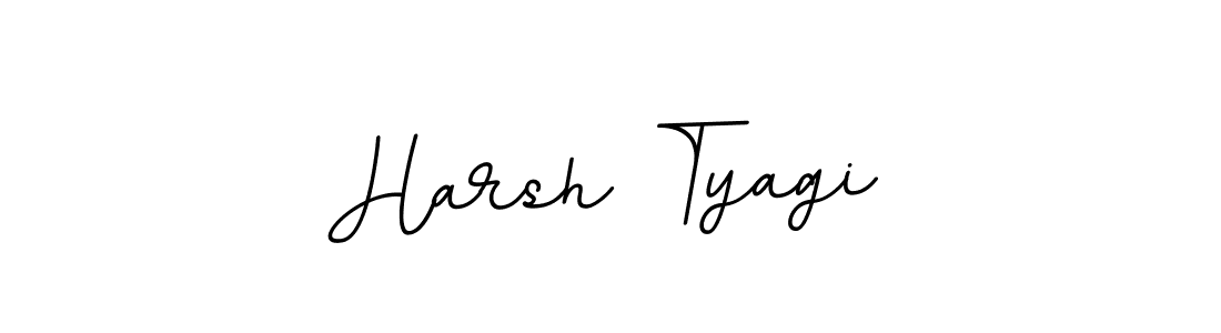 Use a signature maker to create a handwritten signature online. With this signature software, you can design (BallpointsItalic-DORy9) your own signature for name Harsh Tyagi. Harsh Tyagi signature style 11 images and pictures png