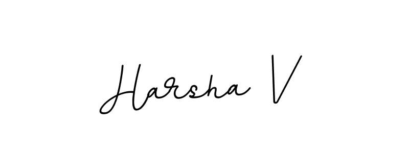 You should practise on your own different ways (BallpointsItalic-DORy9) to write your name (Harsha V) in signature. don't let someone else do it for you. Harsha V signature style 11 images and pictures png
