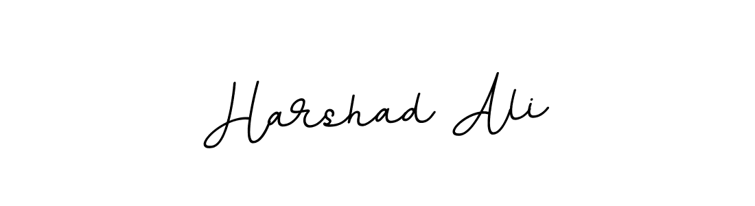 Make a beautiful signature design for name Harshad Ali. With this signature (BallpointsItalic-DORy9) style, you can create a handwritten signature for free. Harshad Ali signature style 11 images and pictures png