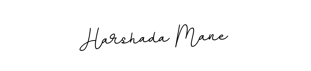 Make a beautiful signature design for name Harshada Mane. With this signature (BallpointsItalic-DORy9) style, you can create a handwritten signature for free. Harshada Mane signature style 11 images and pictures png