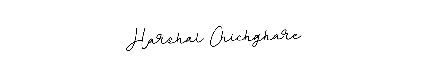 Use a signature maker to create a handwritten signature online. With this signature software, you can design (BallpointsItalic-DORy9) your own signature for name Harshal Chichghare. Harshal Chichghare signature style 11 images and pictures png
