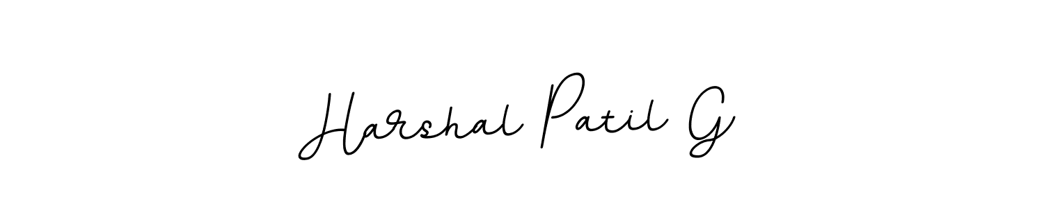 Harshal Patil G stylish signature style. Best Handwritten Sign (BallpointsItalic-DORy9) for my name. Handwritten Signature Collection Ideas for my name Harshal Patil G. Harshal Patil G signature style 11 images and pictures png