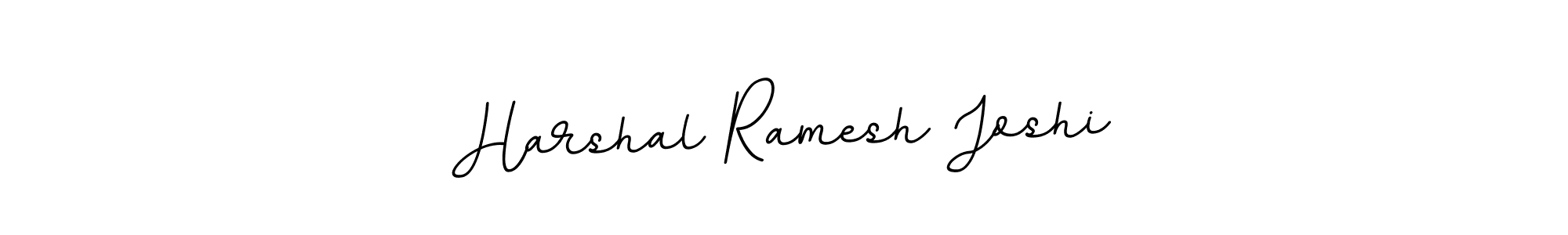 Create a beautiful signature design for name Harshal Ramesh Joshi. With this signature (BallpointsItalic-DORy9) fonts, you can make a handwritten signature for free. Harshal Ramesh Joshi signature style 11 images and pictures png
