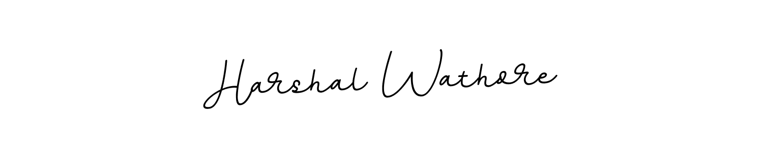 Create a beautiful signature design for name Harshal Wathore. With this signature (BallpointsItalic-DORy9) fonts, you can make a handwritten signature for free. Harshal Wathore signature style 11 images and pictures png