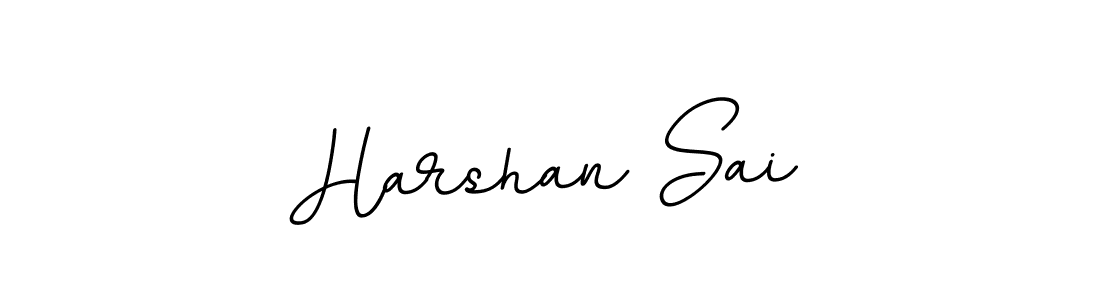 Make a beautiful signature design for name Harshan Sai. With this signature (BallpointsItalic-DORy9) style, you can create a handwritten signature for free. Harshan Sai signature style 11 images and pictures png