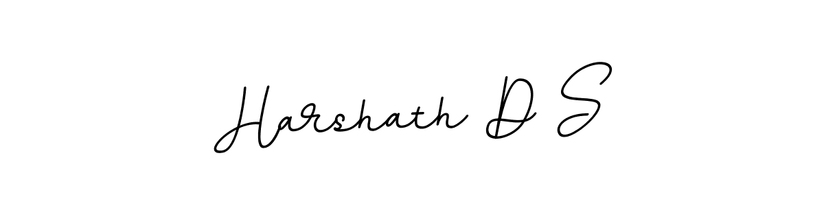 Create a beautiful signature design for name Harshath D S. With this signature (BallpointsItalic-DORy9) fonts, you can make a handwritten signature for free. Harshath D S signature style 11 images and pictures png