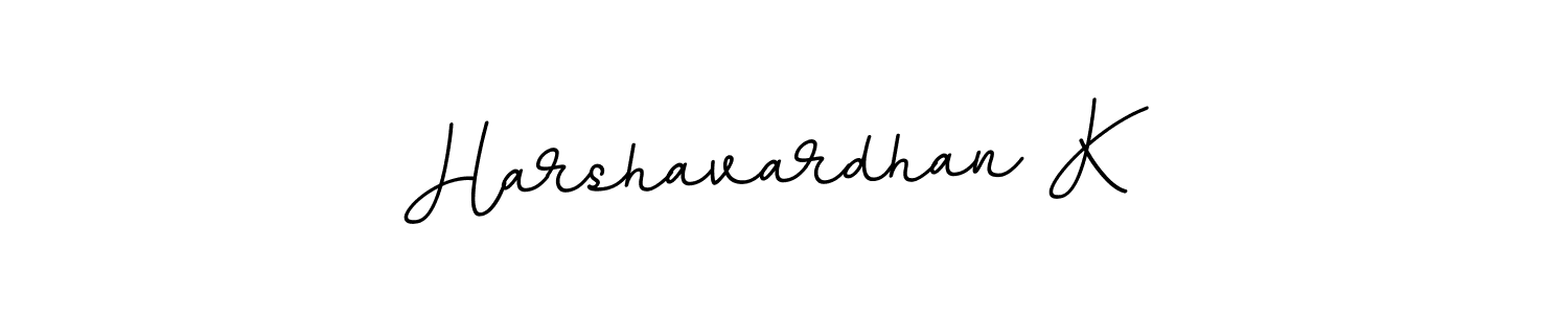 Design your own signature with our free online signature maker. With this signature software, you can create a handwritten (BallpointsItalic-DORy9) signature for name Harshavardhan K. Harshavardhan K signature style 11 images and pictures png