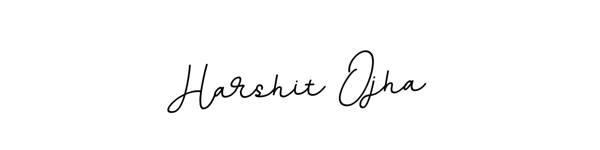 Use a signature maker to create a handwritten signature online. With this signature software, you can design (BallpointsItalic-DORy9) your own signature for name Harshit Ojha. Harshit Ojha signature style 11 images and pictures png