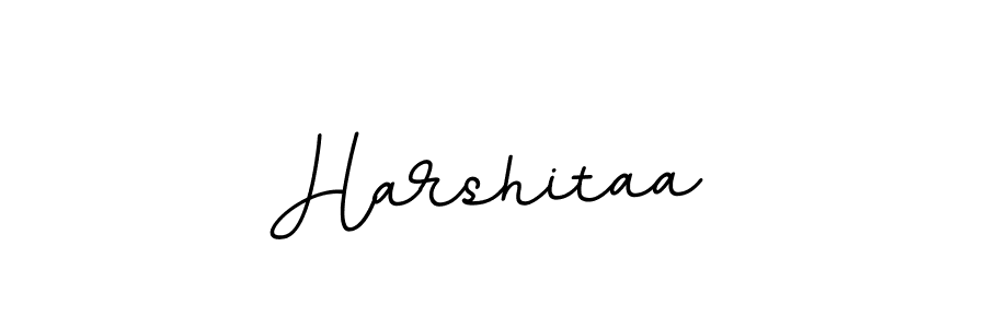 Create a beautiful signature design for name Harshitaa. With this signature (BallpointsItalic-DORy9) fonts, you can make a handwritten signature for free. Harshitaa signature style 11 images and pictures png