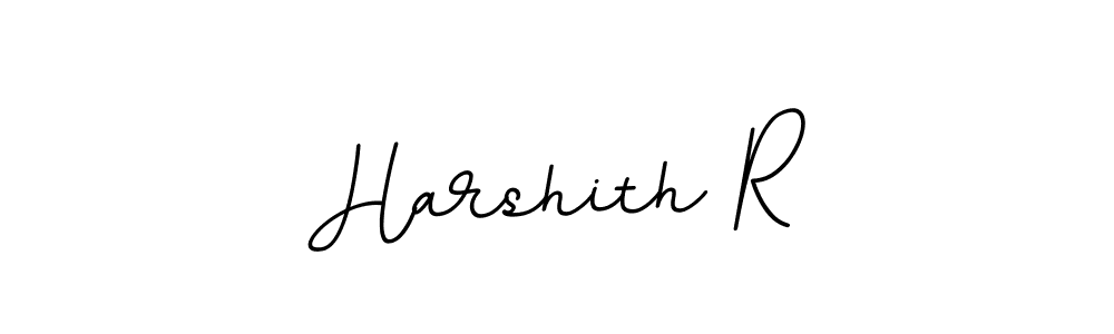 The best way (BallpointsItalic-DORy9) to make a short signature is to pick only two or three words in your name. The name Harshith R include a total of six letters. For converting this name. Harshith R signature style 11 images and pictures png