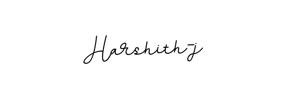 Use a signature maker to create a handwritten signature online. With this signature software, you can design (BallpointsItalic-DORy9) your own signature for name Harshith-j. Harshith-j signature style 11 images and pictures png