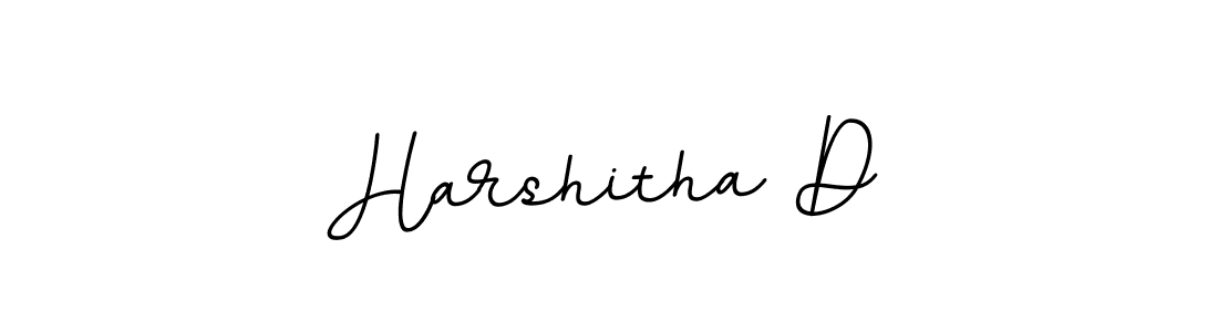 Use a signature maker to create a handwritten signature online. With this signature software, you can design (BallpointsItalic-DORy9) your own signature for name Harshitha D. Harshitha D signature style 11 images and pictures png