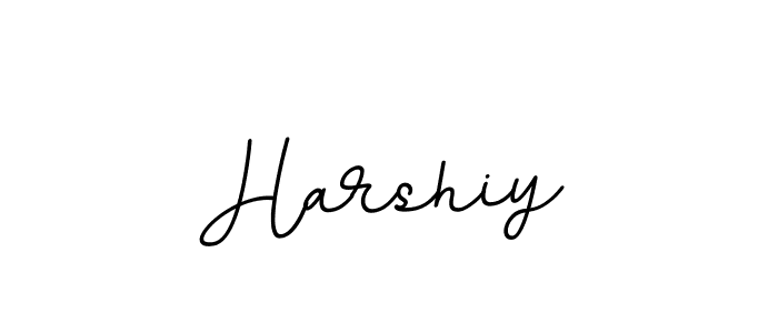 Design your own signature with our free online signature maker. With this signature software, you can create a handwritten (BallpointsItalic-DORy9) signature for name Harshiy. Harshiy signature style 11 images and pictures png