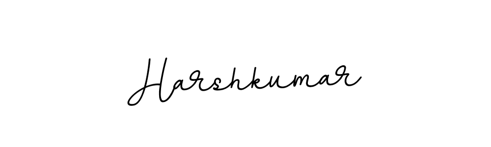 Design your own signature with our free online signature maker. With this signature software, you can create a handwritten (BallpointsItalic-DORy9) signature for name Harshkumar. Harshkumar signature style 11 images and pictures png