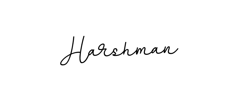 Harshman stylish signature style. Best Handwritten Sign (BallpointsItalic-DORy9) for my name. Handwritten Signature Collection Ideas for my name Harshman. Harshman signature style 11 images and pictures png
