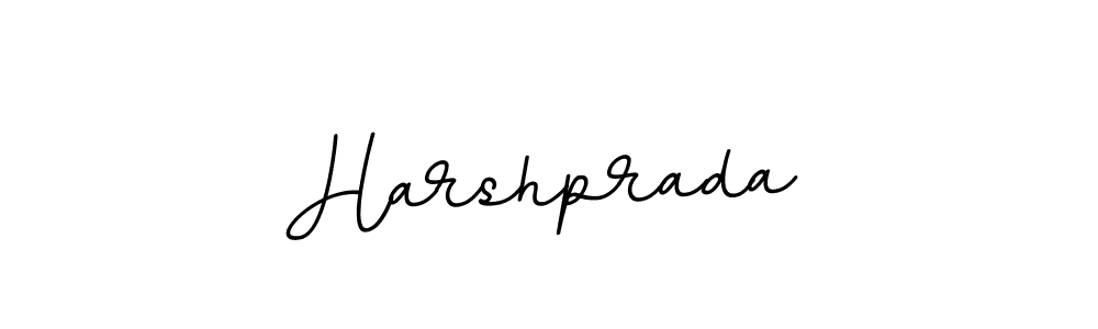 How to make Harshprada name signature. Use BallpointsItalic-DORy9 style for creating short signs online. This is the latest handwritten sign. Harshprada signature style 11 images and pictures png