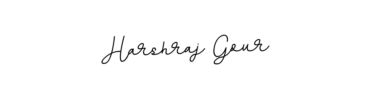 Create a beautiful signature design for name Harshraj Gour. With this signature (BallpointsItalic-DORy9) fonts, you can make a handwritten signature for free. Harshraj Gour signature style 11 images and pictures png