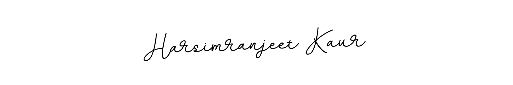 Design your own signature with our free online signature maker. With this signature software, you can create a handwritten (BallpointsItalic-DORy9) signature for name Harsimranjeet Kaur. Harsimranjeet Kaur signature style 11 images and pictures png