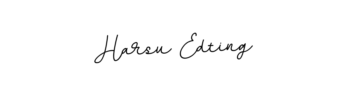 Create a beautiful signature design for name Harsu Edting. With this signature (BallpointsItalic-DORy9) fonts, you can make a handwritten signature for free. Harsu Edting signature style 11 images and pictures png