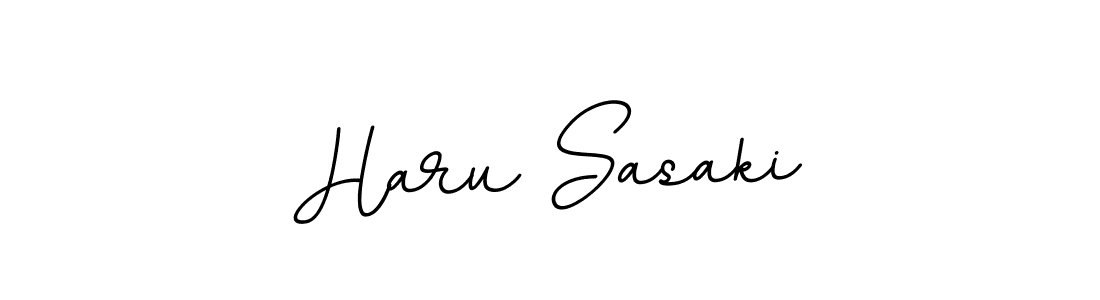 Haru Sasaki stylish signature style. Best Handwritten Sign (BallpointsItalic-DORy9) for my name. Handwritten Signature Collection Ideas for my name Haru Sasaki. Haru Sasaki signature style 11 images and pictures png