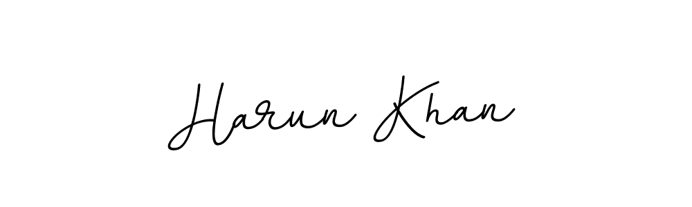 You should practise on your own different ways (BallpointsItalic-DORy9) to write your name (Harun Khan) in signature. don't let someone else do it for you. Harun Khan signature style 11 images and pictures png