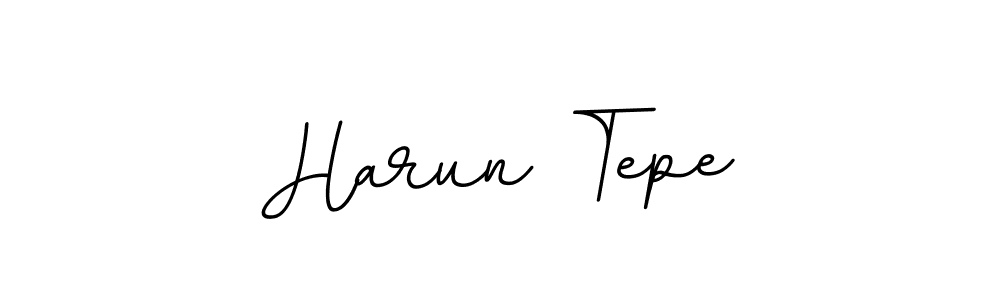 Make a beautiful signature design for name Harun Tepe. With this signature (BallpointsItalic-DORy9) style, you can create a handwritten signature for free. Harun Tepe signature style 11 images and pictures png