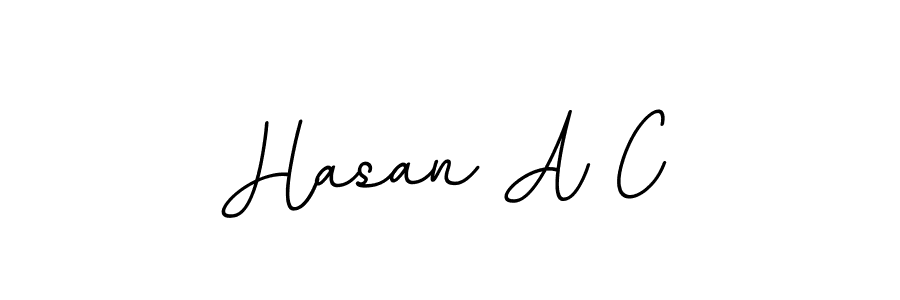 It looks lik you need a new signature style for name Hasan A C. Design unique handwritten (BallpointsItalic-DORy9) signature with our free signature maker in just a few clicks. Hasan A C signature style 11 images and pictures png