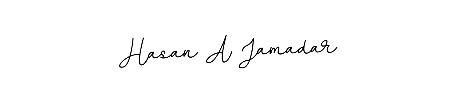 Make a beautiful signature design for name Hasan A Jamadar. With this signature (BallpointsItalic-DORy9) style, you can create a handwritten signature for free. Hasan A Jamadar signature style 11 images and pictures png