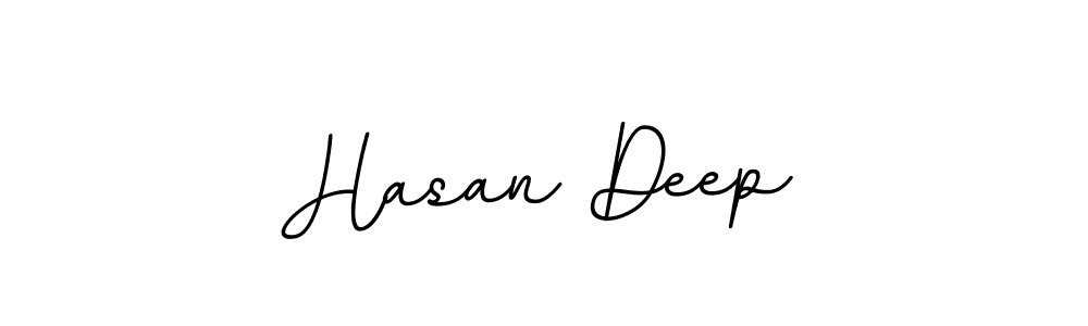 How to make Hasan Deep name signature. Use BallpointsItalic-DORy9 style for creating short signs online. This is the latest handwritten sign. Hasan Deep signature style 11 images and pictures png