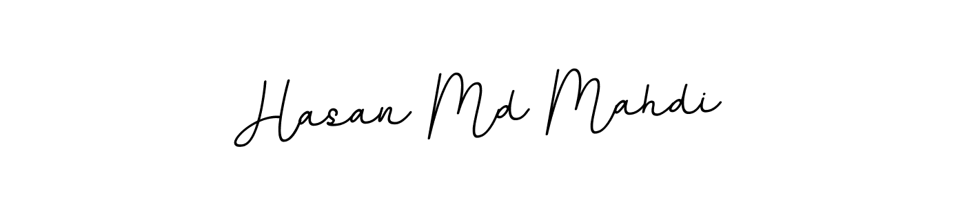 Create a beautiful signature design for name Hasan Md Mahdi. With this signature (BallpointsItalic-DORy9) fonts, you can make a handwritten signature for free. Hasan Md Mahdi signature style 11 images and pictures png