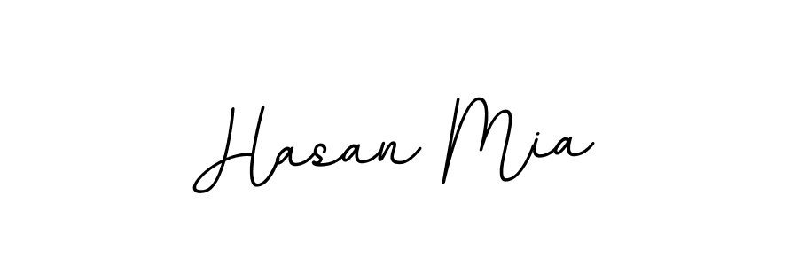Design your own signature with our free online signature maker. With this signature software, you can create a handwritten (BallpointsItalic-DORy9) signature for name Hasan Mia. Hasan Mia signature style 11 images and pictures png