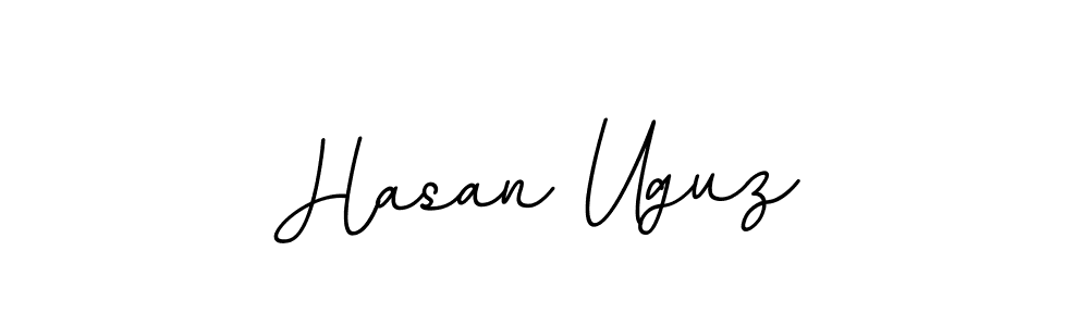 You should practise on your own different ways (BallpointsItalic-DORy9) to write your name (Hasan Uguz) in signature. don't let someone else do it for you. Hasan Uguz signature style 11 images and pictures png