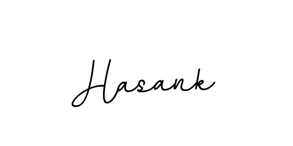 Design your own signature with our free online signature maker. With this signature software, you can create a handwritten (BallpointsItalic-DORy9) signature for name Hasank. Hasank signature style 11 images and pictures png