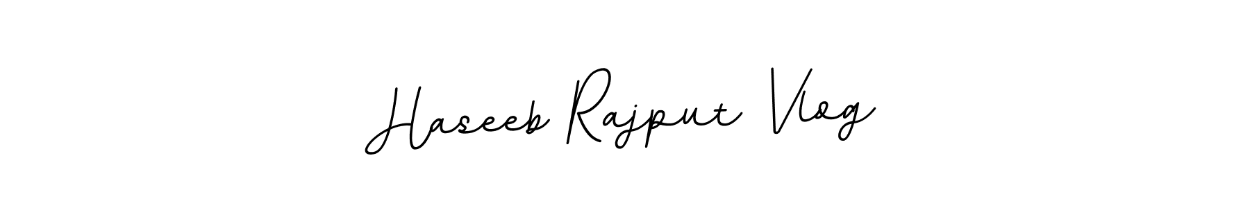 Design your own signature with our free online signature maker. With this signature software, you can create a handwritten (BallpointsItalic-DORy9) signature for name Haseeb Rajput Vlog. Haseeb Rajput Vlog signature style 11 images and pictures png