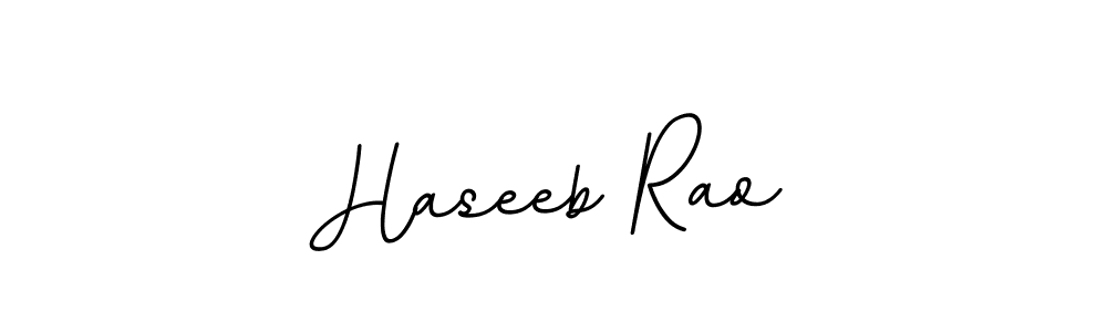 How to make Haseeb Rao name signature. Use BallpointsItalic-DORy9 style for creating short signs online. This is the latest handwritten sign. Haseeb Rao signature style 11 images and pictures png
