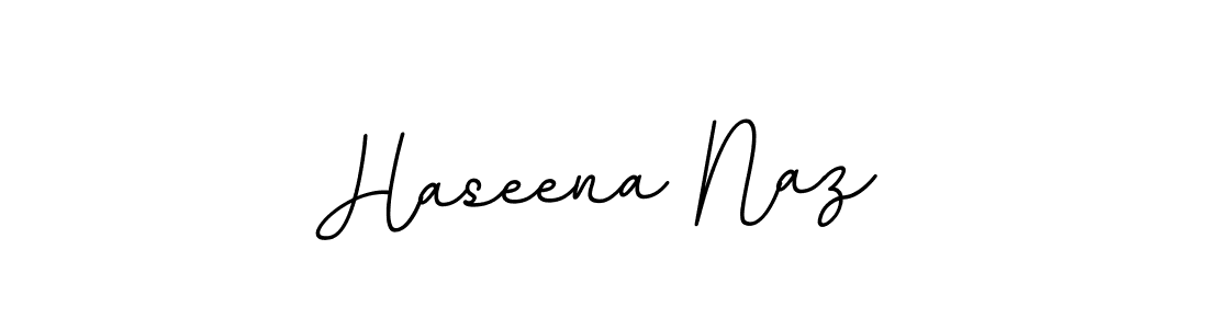 Design your own signature with our free online signature maker. With this signature software, you can create a handwritten (BallpointsItalic-DORy9) signature for name Haseena Naz. Haseena Naz signature style 11 images and pictures png