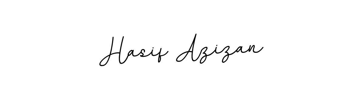 How to make Hasif Azizan name signature. Use BallpointsItalic-DORy9 style for creating short signs online. This is the latest handwritten sign. Hasif Azizan signature style 11 images and pictures png