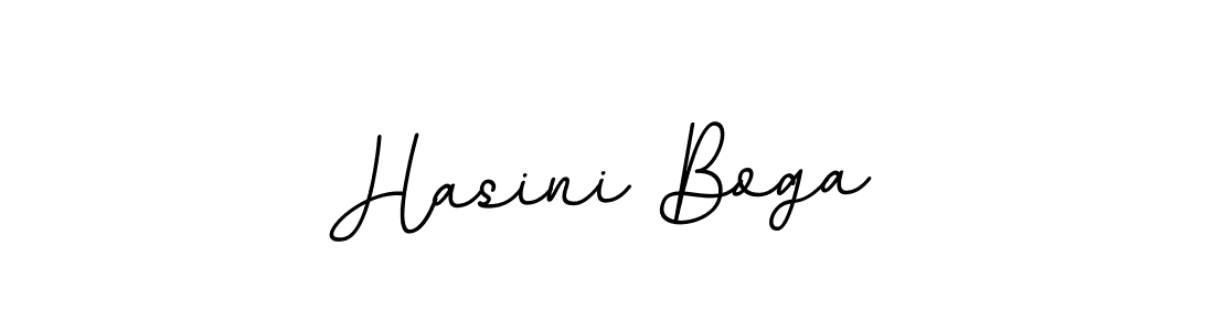 Make a beautiful signature design for name Hasini Boga. With this signature (BallpointsItalic-DORy9) style, you can create a handwritten signature for free. Hasini Boga signature style 11 images and pictures png