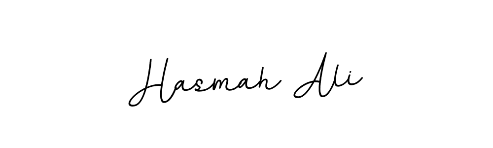 Design your own signature with our free online signature maker. With this signature software, you can create a handwritten (BallpointsItalic-DORy9) signature for name Hasmah Ali. Hasmah Ali signature style 11 images and pictures png