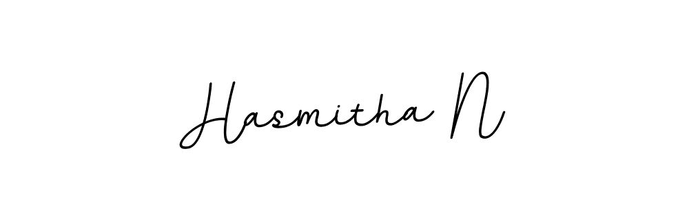 Make a beautiful signature design for name Hasmitha N. With this signature (BallpointsItalic-DORy9) style, you can create a handwritten signature for free. Hasmitha N signature style 11 images and pictures png