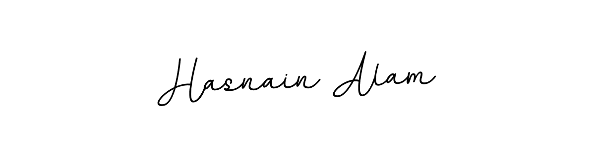 Design your own signature with our free online signature maker. With this signature software, you can create a handwritten (BallpointsItalic-DORy9) signature for name Hasnain Alam. Hasnain Alam signature style 11 images and pictures png