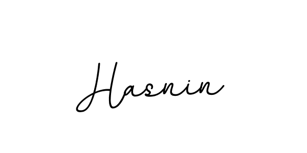 Hasnin stylish signature style. Best Handwritten Sign (BallpointsItalic-DORy9) for my name. Handwritten Signature Collection Ideas for my name Hasnin. Hasnin signature style 11 images and pictures png