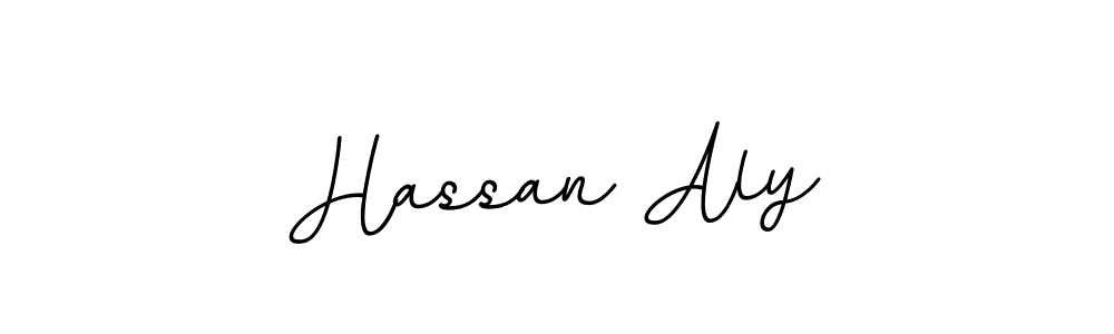 Hassan Aly stylish signature style. Best Handwritten Sign (BallpointsItalic-DORy9) for my name. Handwritten Signature Collection Ideas for my name Hassan Aly. Hassan Aly signature style 11 images and pictures png