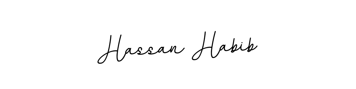 It looks lik you need a new signature style for name Hassan Habib. Design unique handwritten (BallpointsItalic-DORy9) signature with our free signature maker in just a few clicks. Hassan Habib signature style 11 images and pictures png