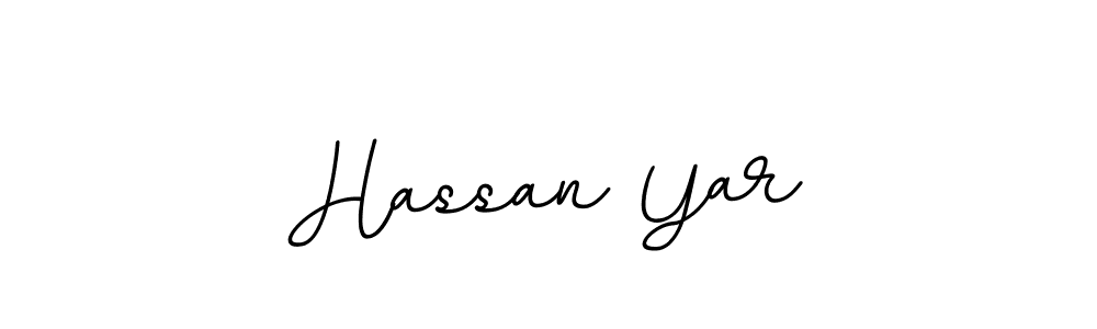 How to make Hassan Yar signature? BallpointsItalic-DORy9 is a professional autograph style. Create handwritten signature for Hassan Yar name. Hassan Yar signature style 11 images and pictures png