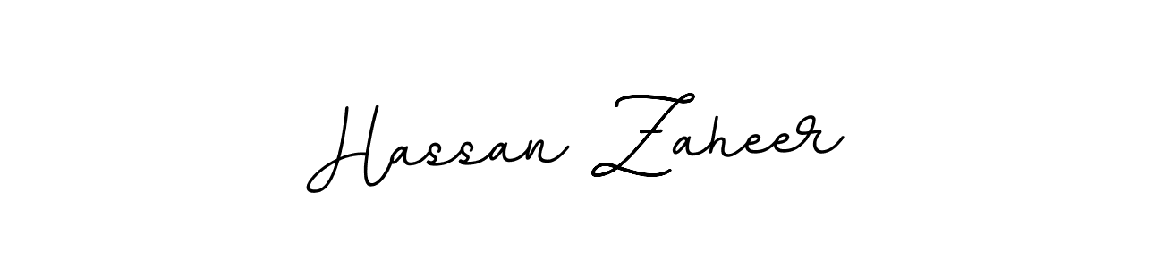 You should practise on your own different ways (BallpointsItalic-DORy9) to write your name (Hassan Zaheer) in signature. don't let someone else do it for you. Hassan Zaheer signature style 11 images and pictures png