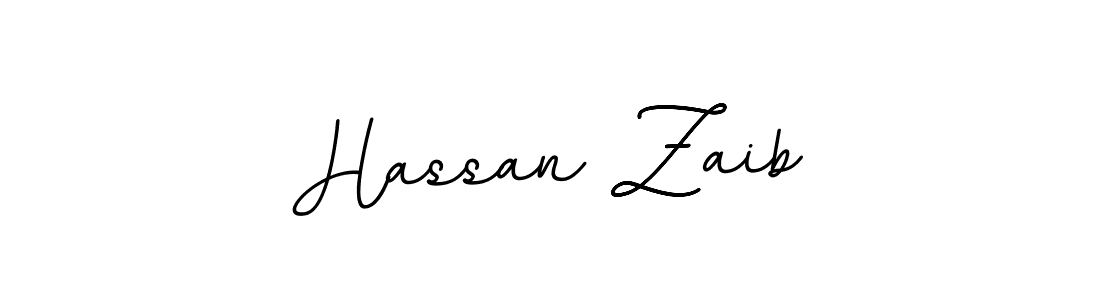 Use a signature maker to create a handwritten signature online. With this signature software, you can design (BallpointsItalic-DORy9) your own signature for name Hassan Zaib. Hassan Zaib signature style 11 images and pictures png